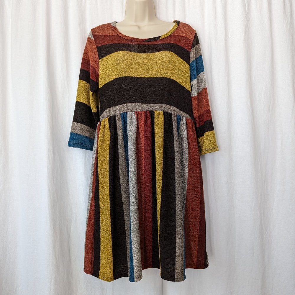 EGS California Colorblock Flare Dress Size Small